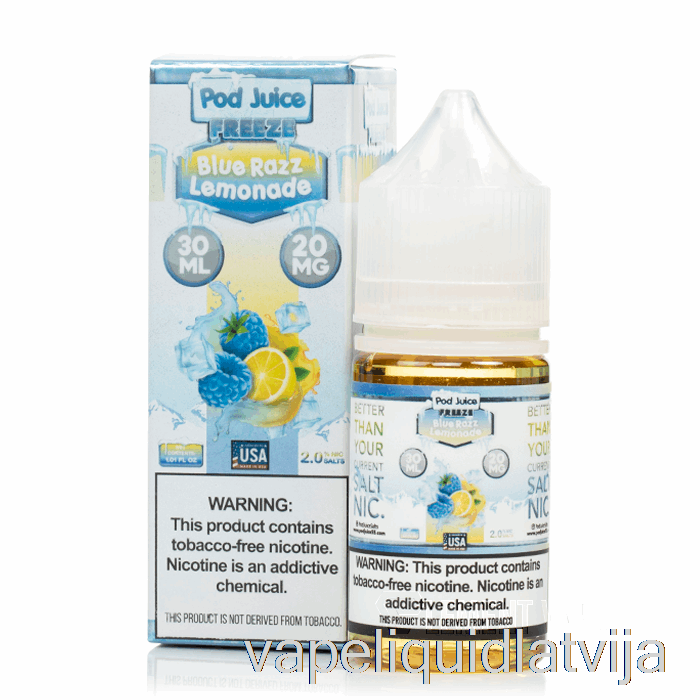 Freeze Blue Razz Limonāde - Pāksts Sula - 30ml 10mg Vape šķidrums